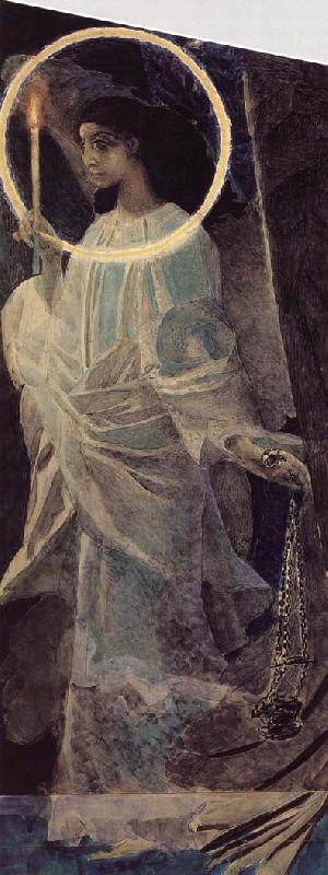 Mikhail Vrubel Angel with a censer and a candle Germany oil painting art